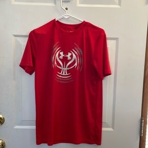 Youth Red Under Armour t-shirt
